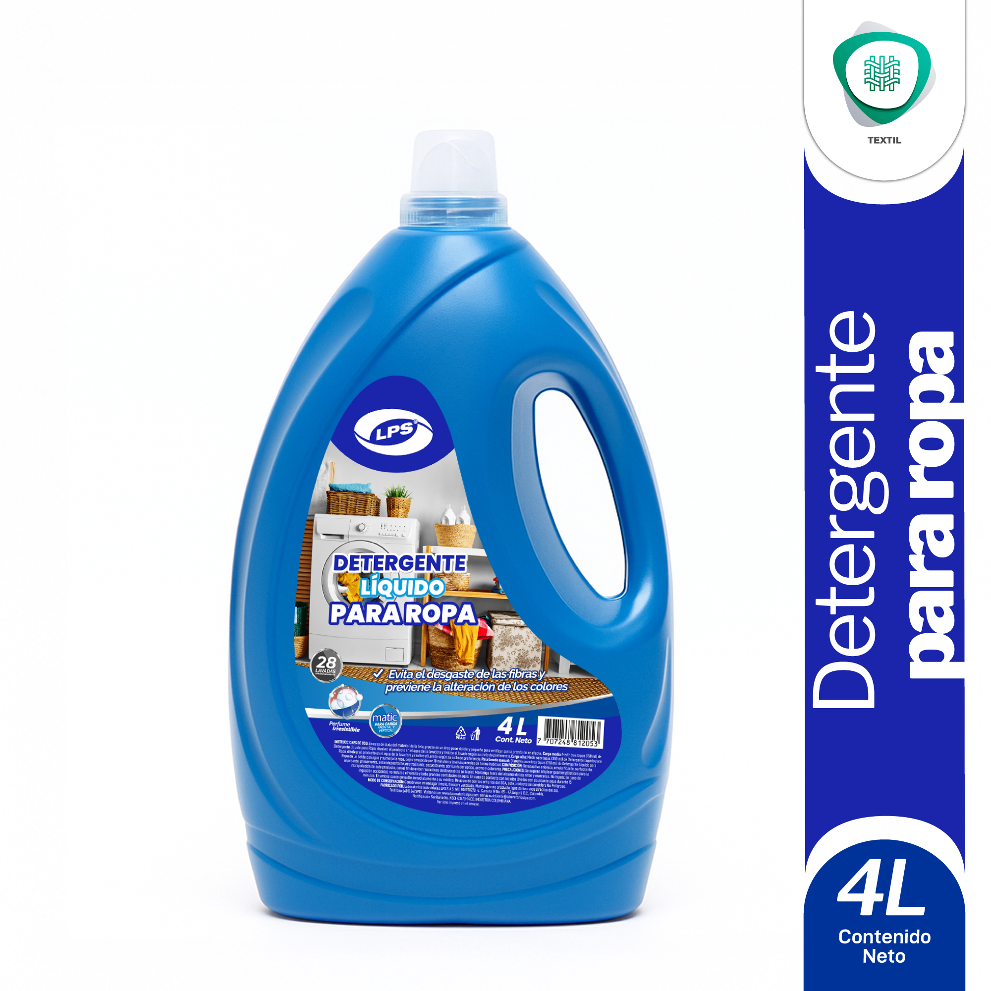 Detergente Líquido para Ropa 4L