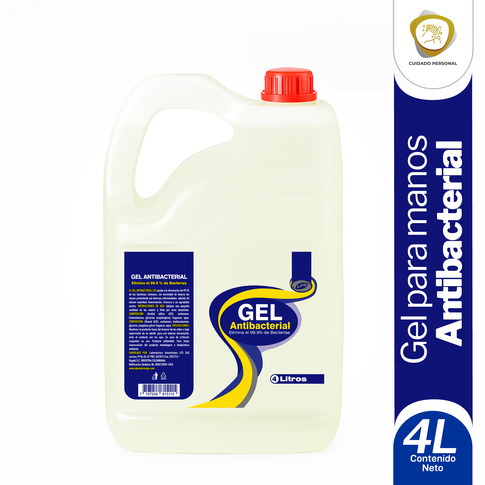 Gel Antibacterial LPS 4L