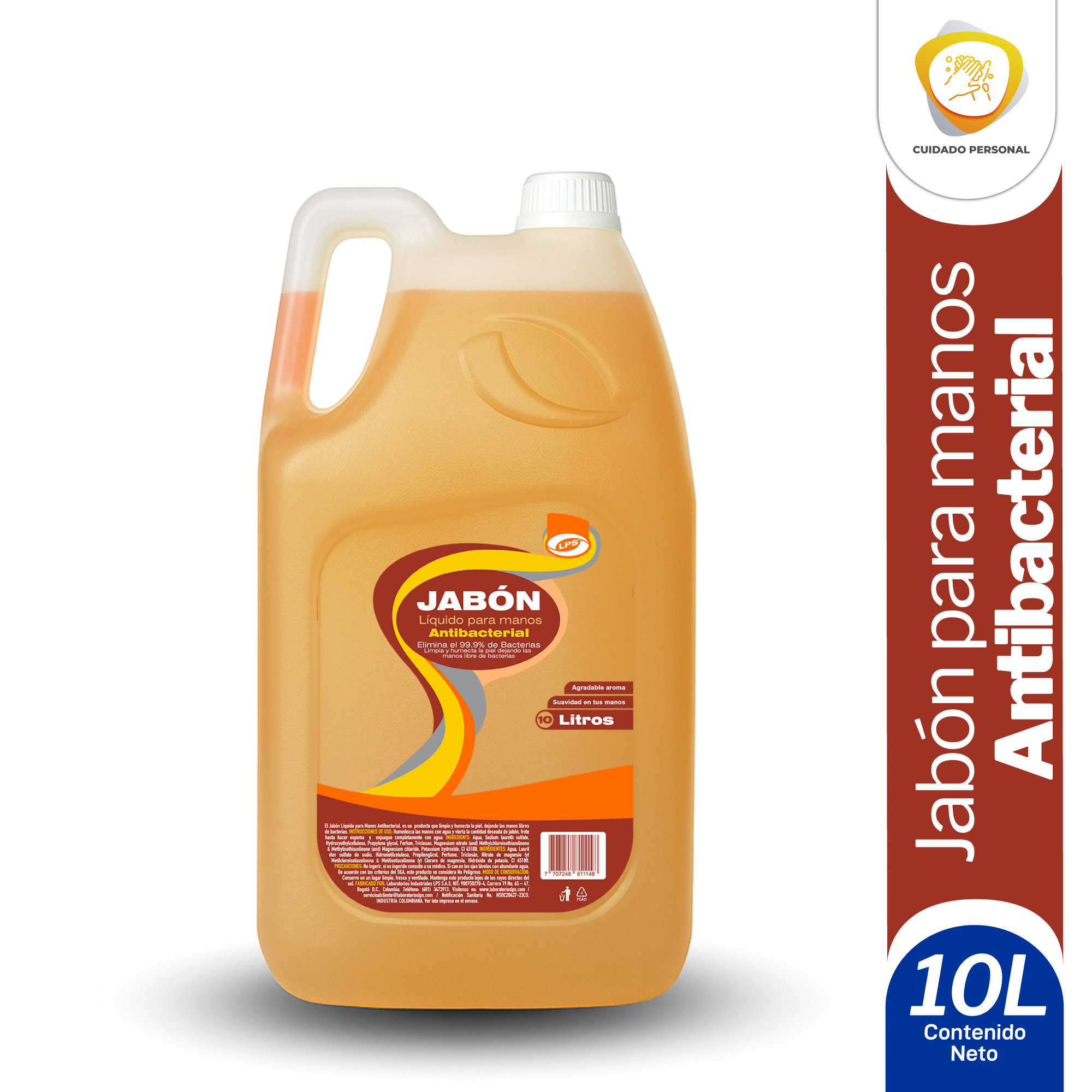 Jabón Manos Antibacterial 10L