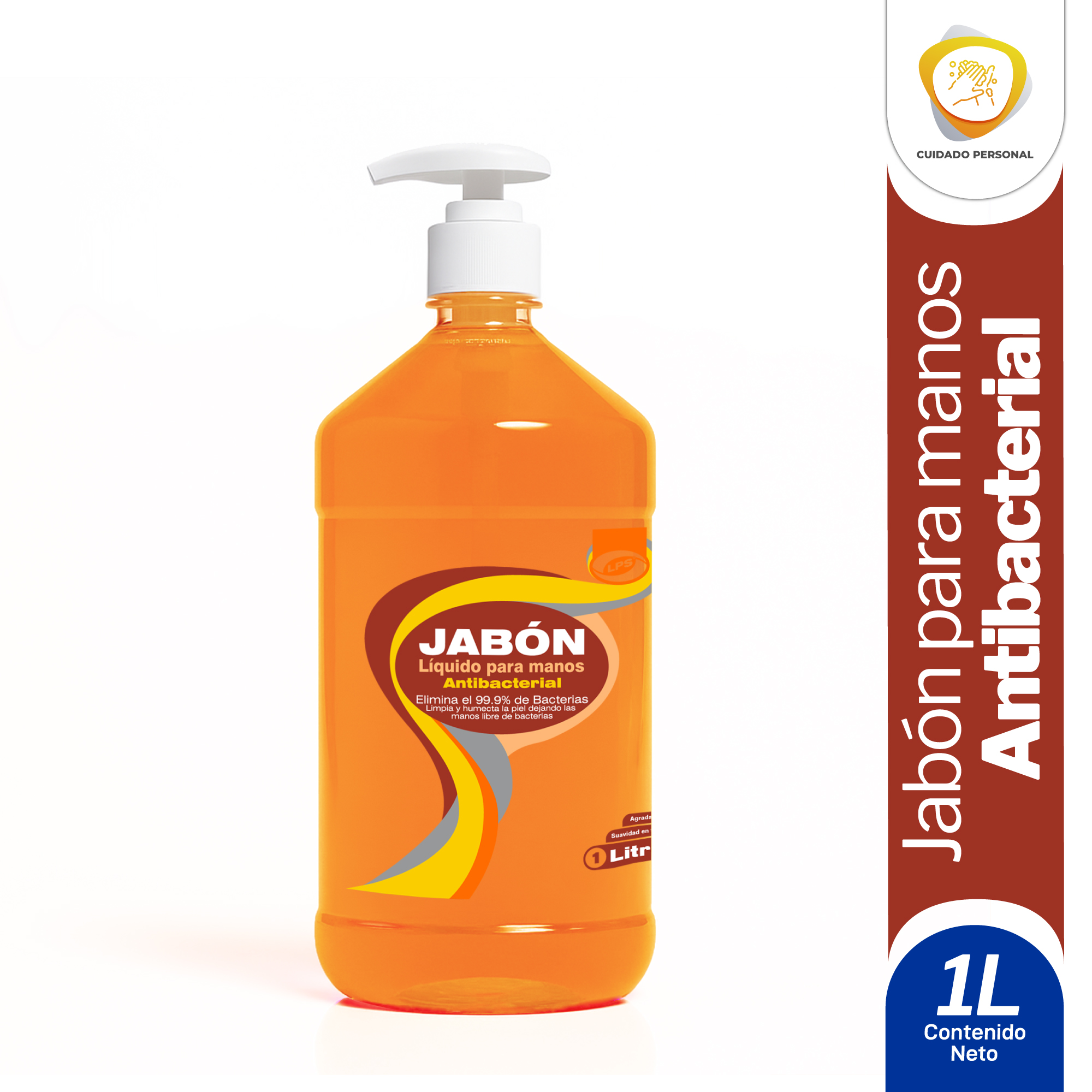Jabón Manos Antibacterial 1L