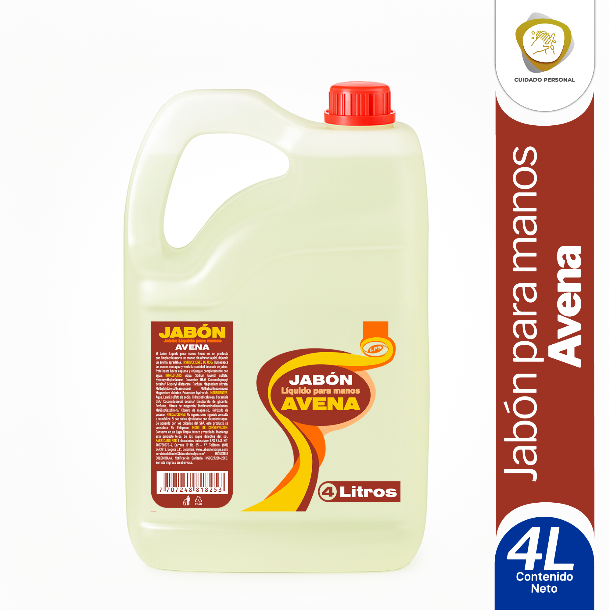 Jabón para Manos Avena 4L