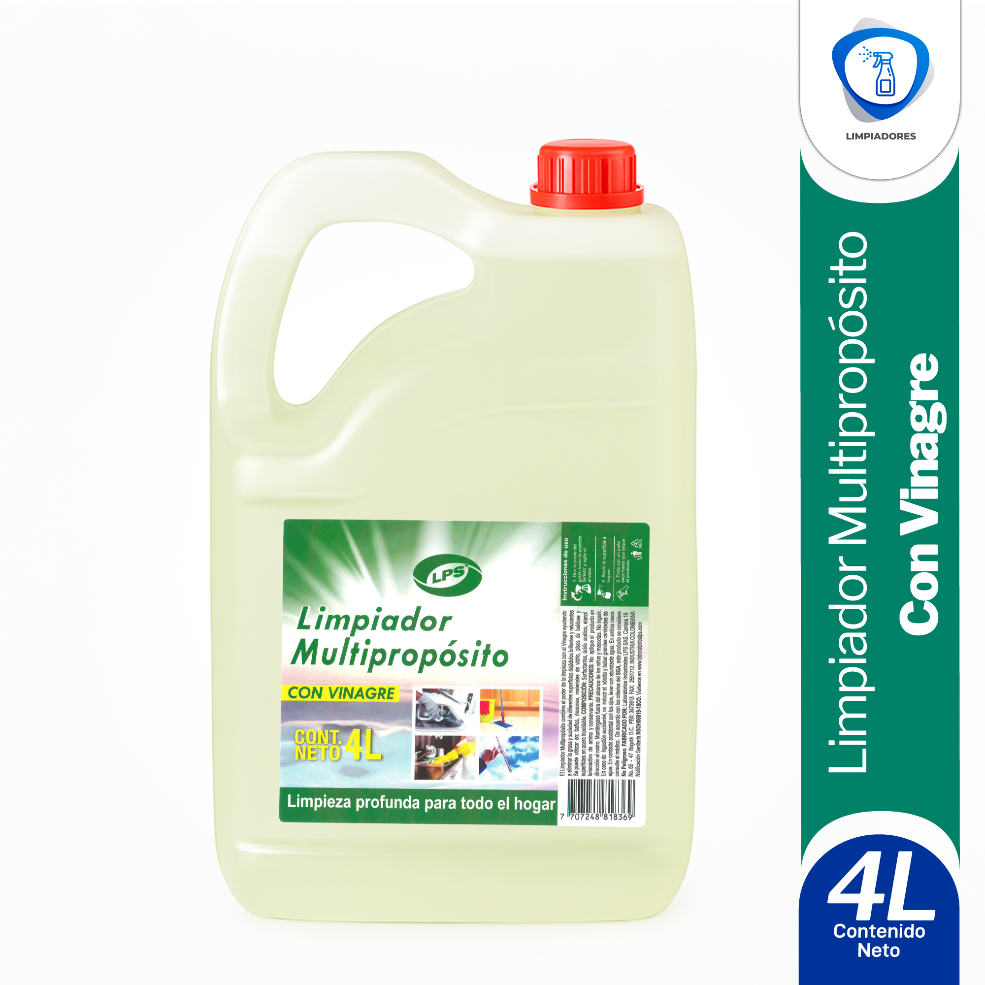 Limpiador Multipropósito con Vinagre 4L