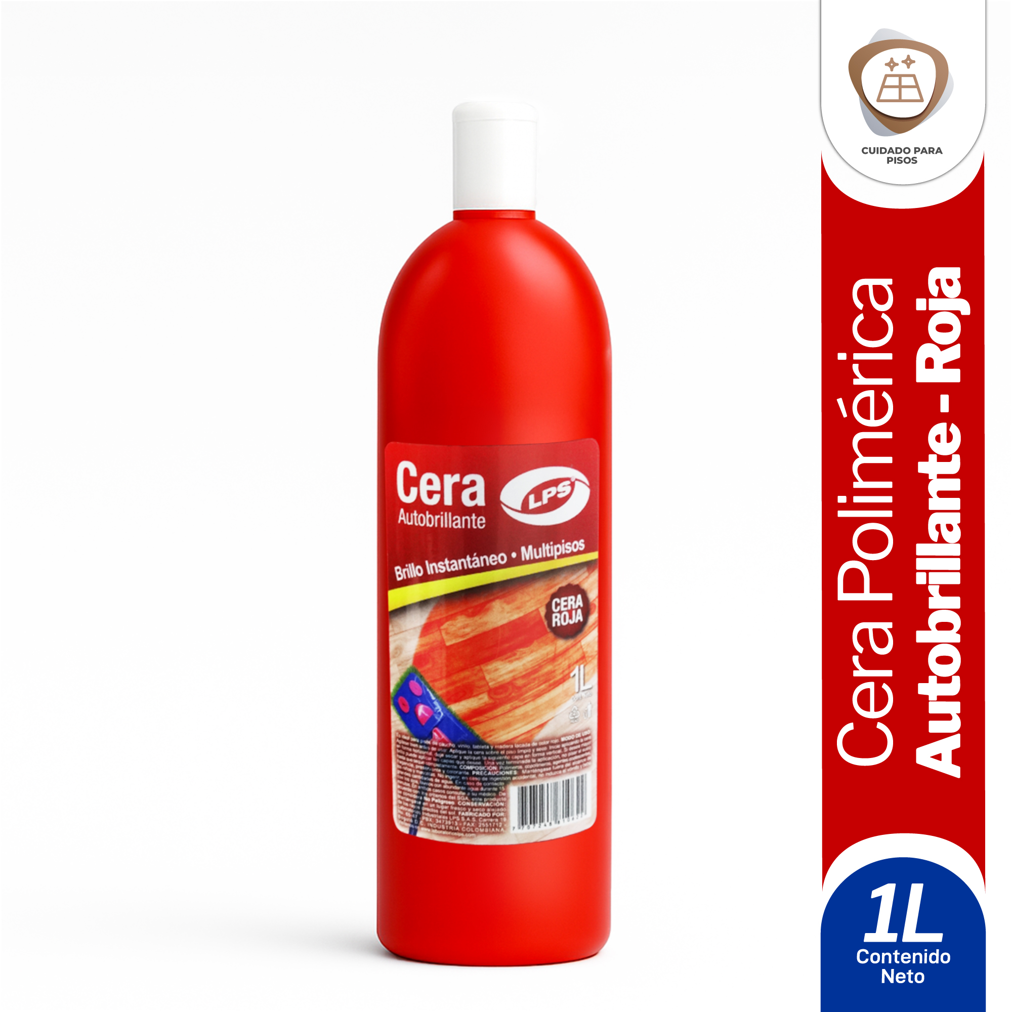 Cera Autobrillante Roja 1L